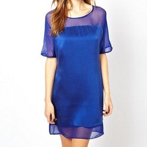 Aryn K Silk Shift Dress Size Medium